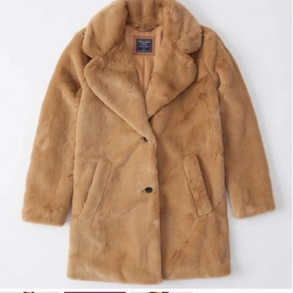 Abercrombie Fitch Teddy Coat XXS NWT